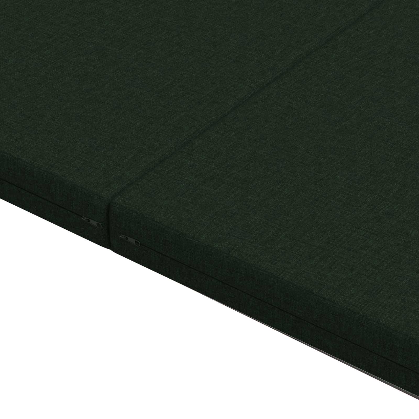 Divano Letto Pieghevole 140 x 67 x 45 cm Verde Scuro | homemem39