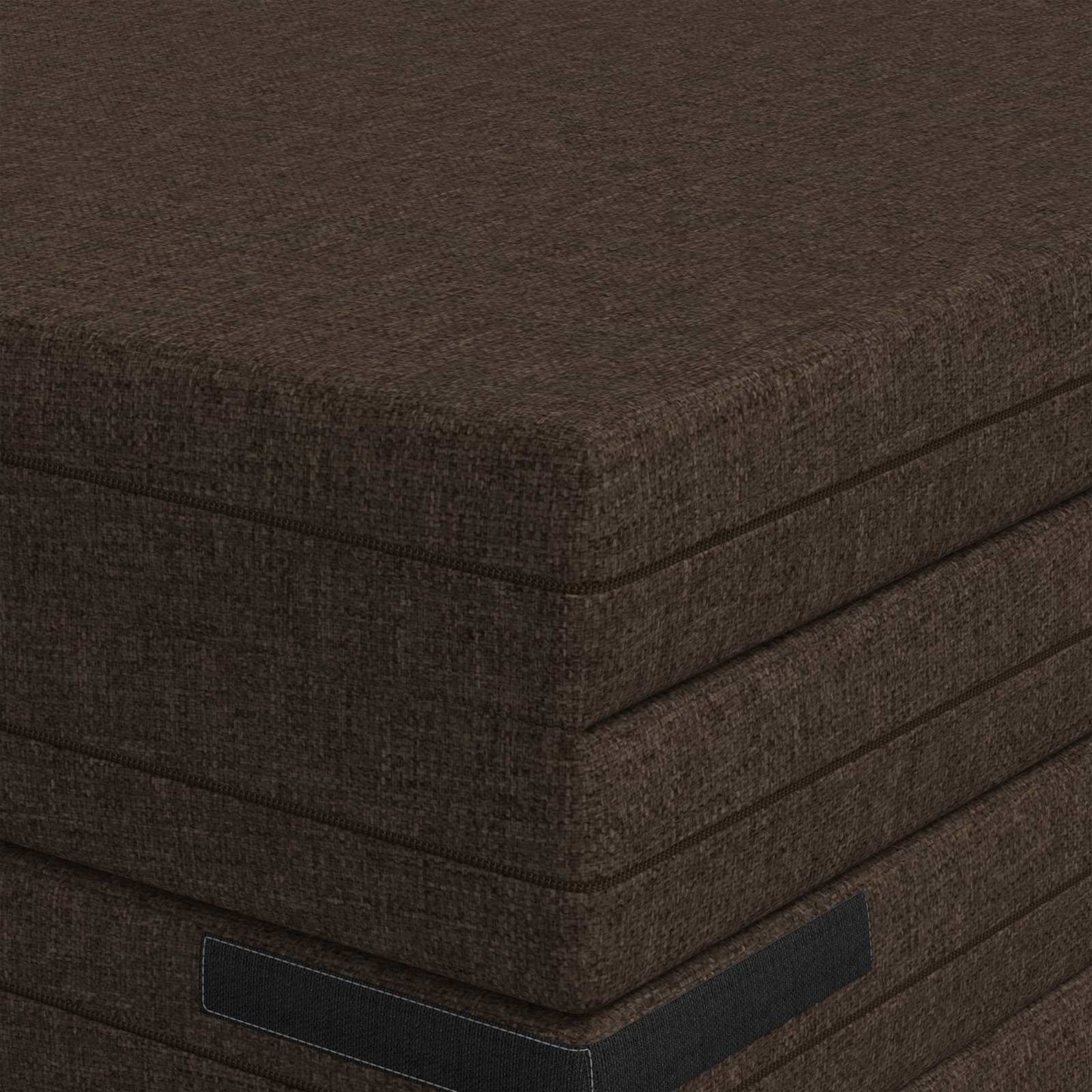 Divano Letto Pieghevole 140 x 67 x 45 cm Tortora | homemem39