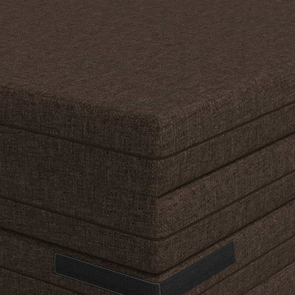 Divano Letto Pieghevole 140 x 67 x 45 cm Tortora | homemem39