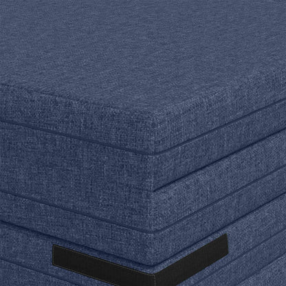 Divano Letto Pieghevole 140 x 67 x 45 cm Blu | homemem39