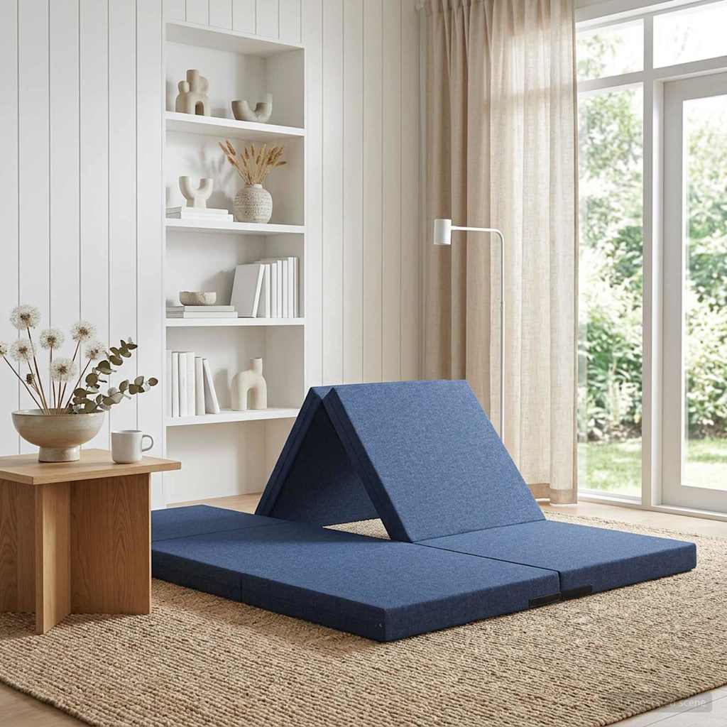 Divano Letto Pieghevole 70 x 67 x 48 cm Blu
