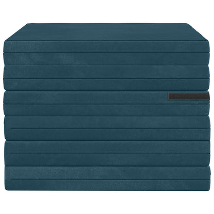 Divano Letto Pieghevole 140 x 67 x 45 cm Blu | homemem39