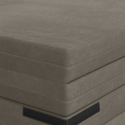 Divano Letto Pieghevole 140 x 67 x 45 cm Grigio Chiaro | homemem39