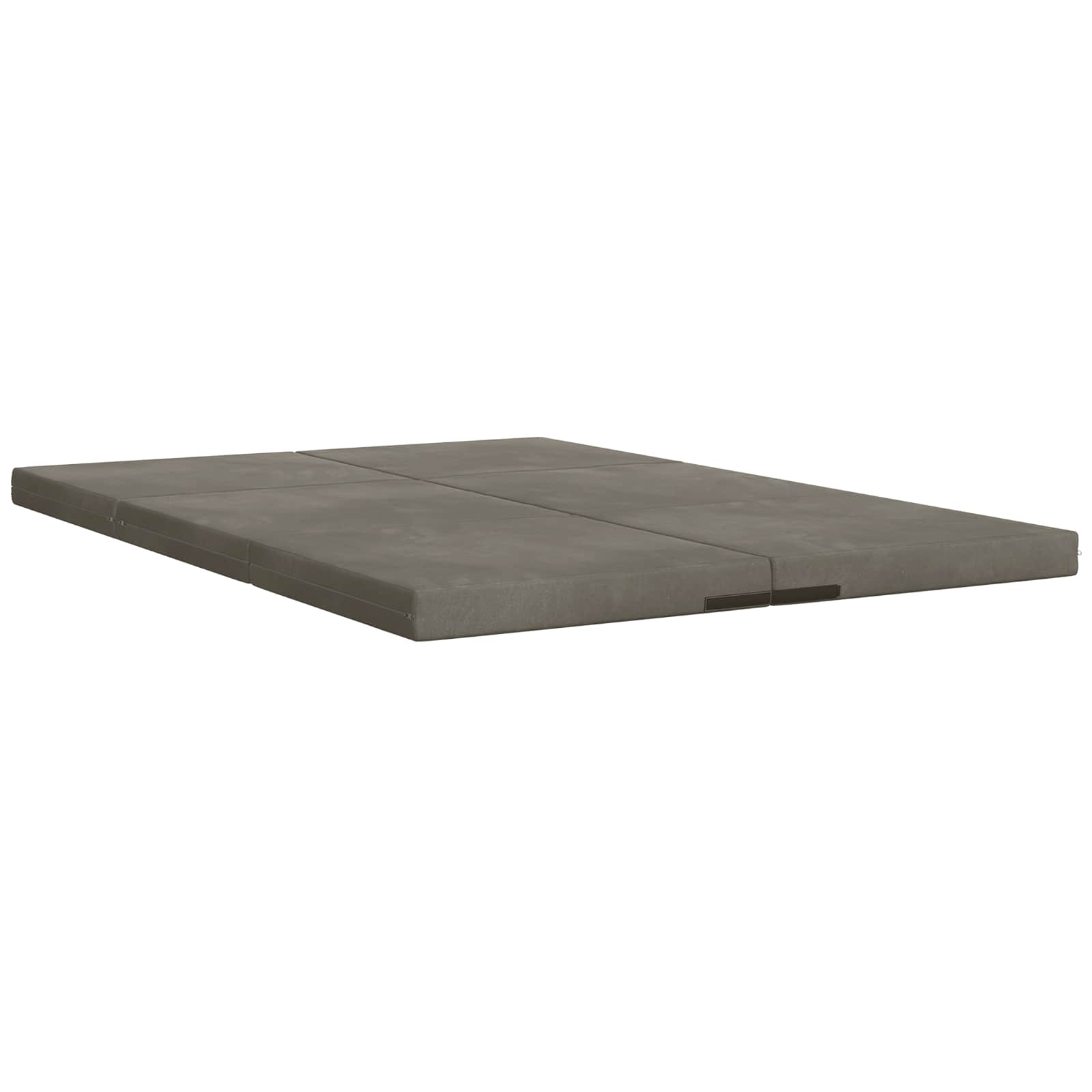 Divano Letto Pieghevole 140 x 67 x 45 cm Grigio Chiaro | homemem39