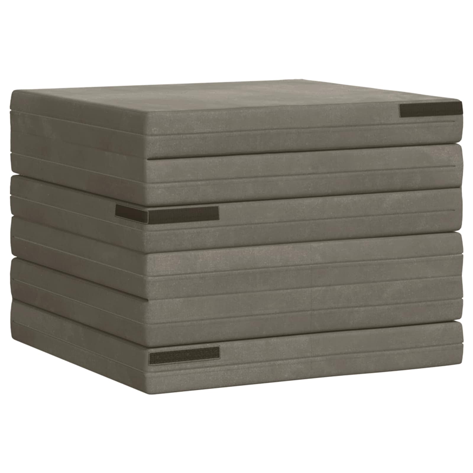 Divano Letto Pieghevole 140 x 67 x 45 cm Grigio Chiaro | homemem39