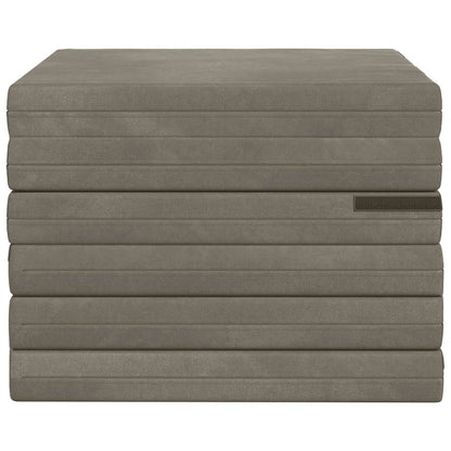 Divano Letto Pieghevole 70 x 67 x 48 cm Grigio Chiaro