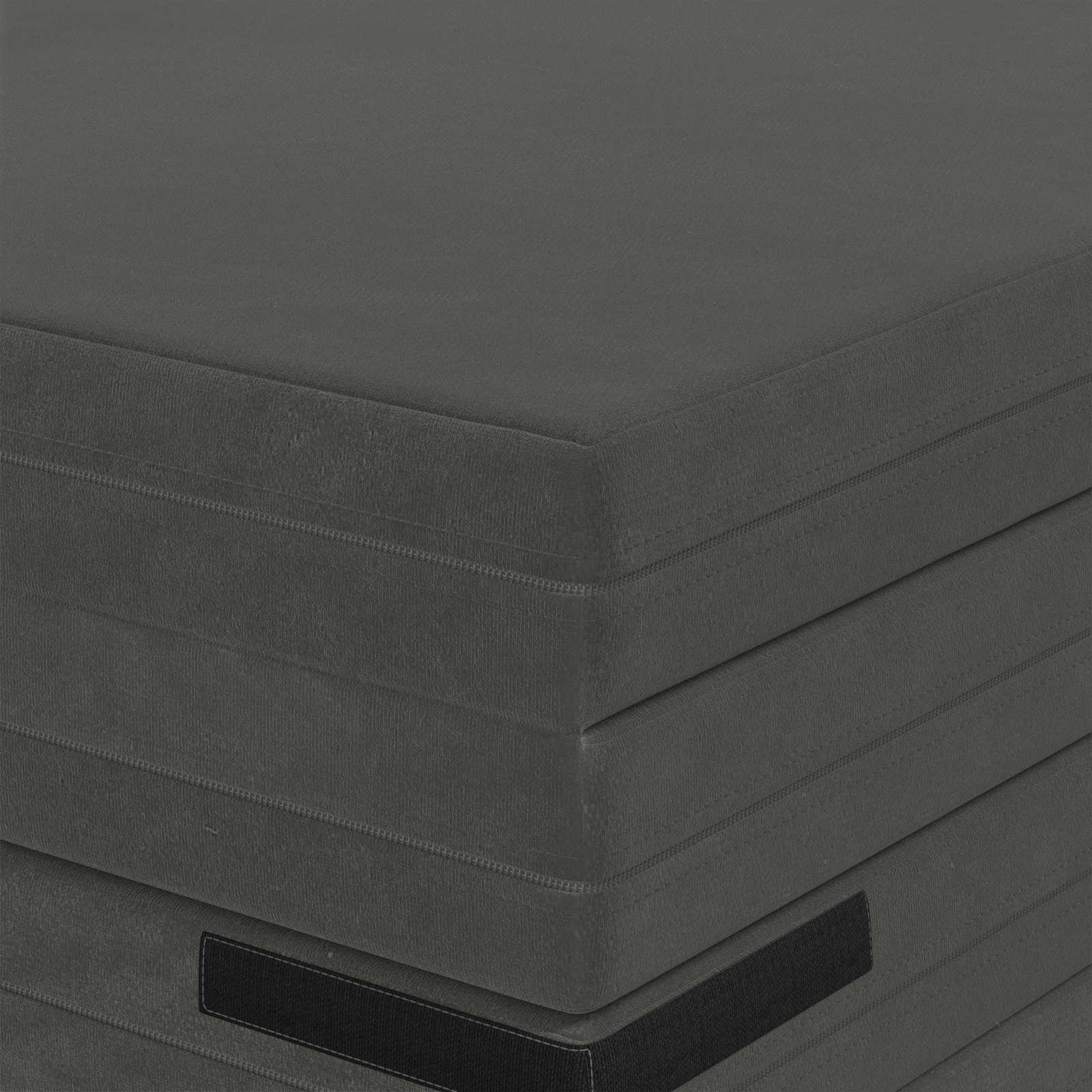 Divano Letto Pieghevole 140 x 67 x 45 cm Grigio Scuro | homemem39