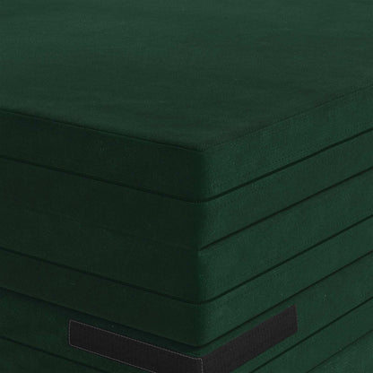 Divano Letto Pieghevole 70 x 67 x 48 cm Verde Scuro