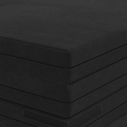 Divano Letto Pieghevole 140 x 67 x 45 cm Nero | homemem39