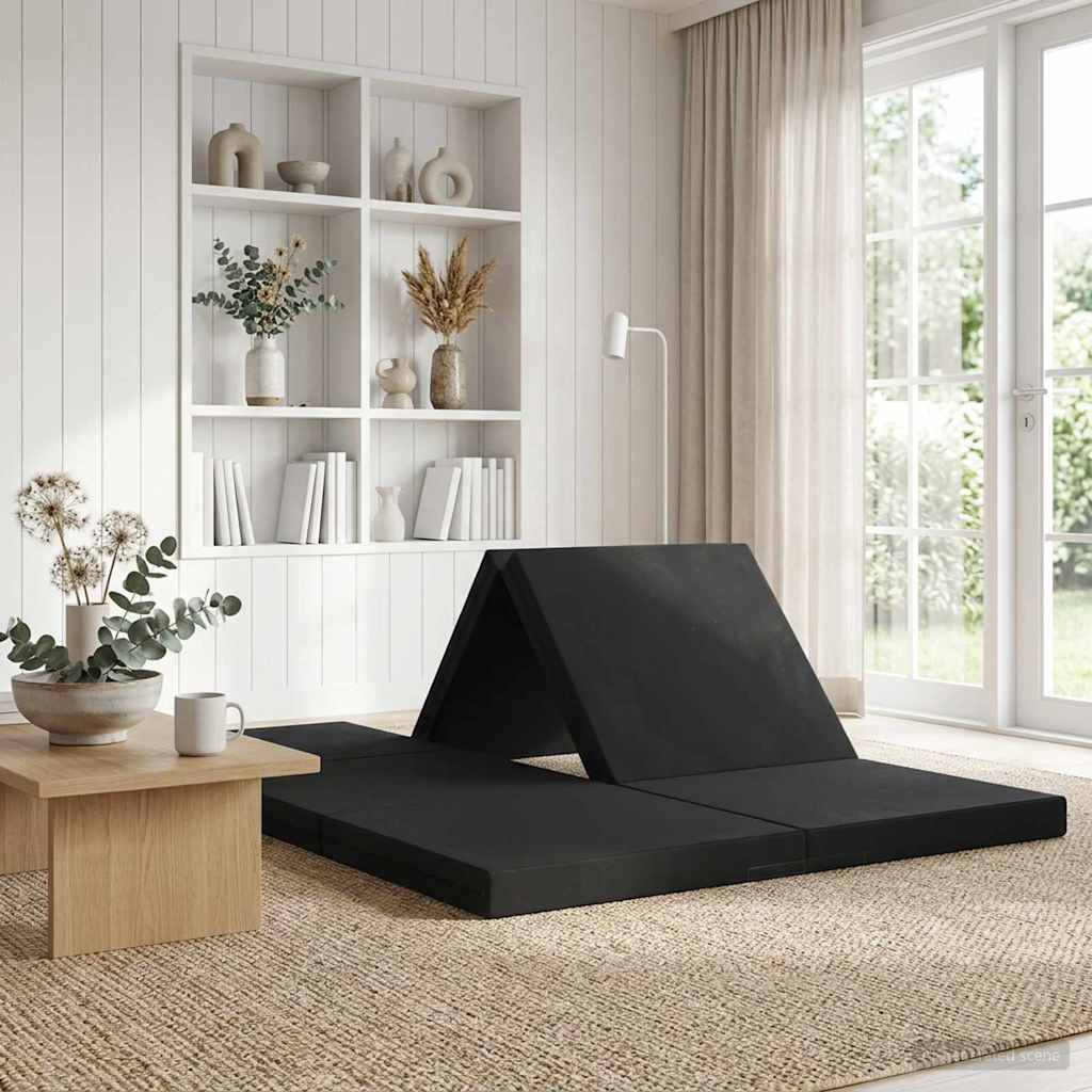 Divano Letto Pieghevole 70 x 67 x 48 cm Nero