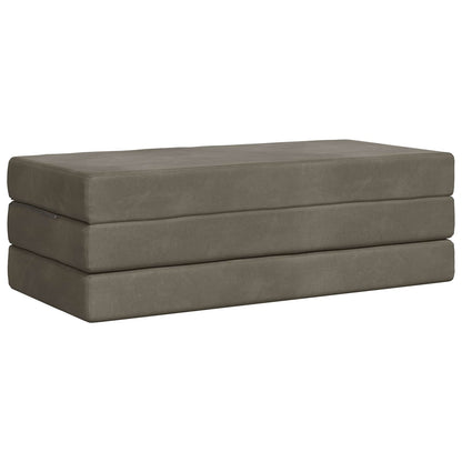 Divano Letto Pieghevole 160 x 67 x 45 cm Grigio Chiaro | homemem39