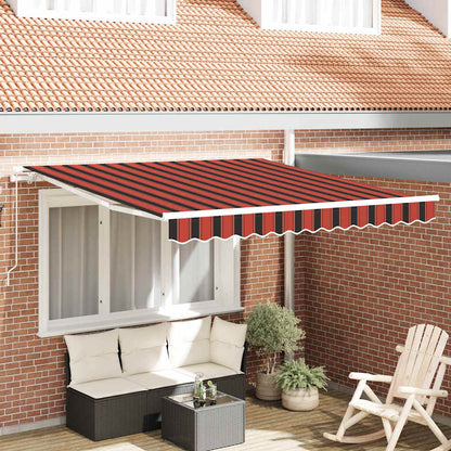 Tenda Retrattile Arancione e Marrone 350 x 250 cm | homemem39