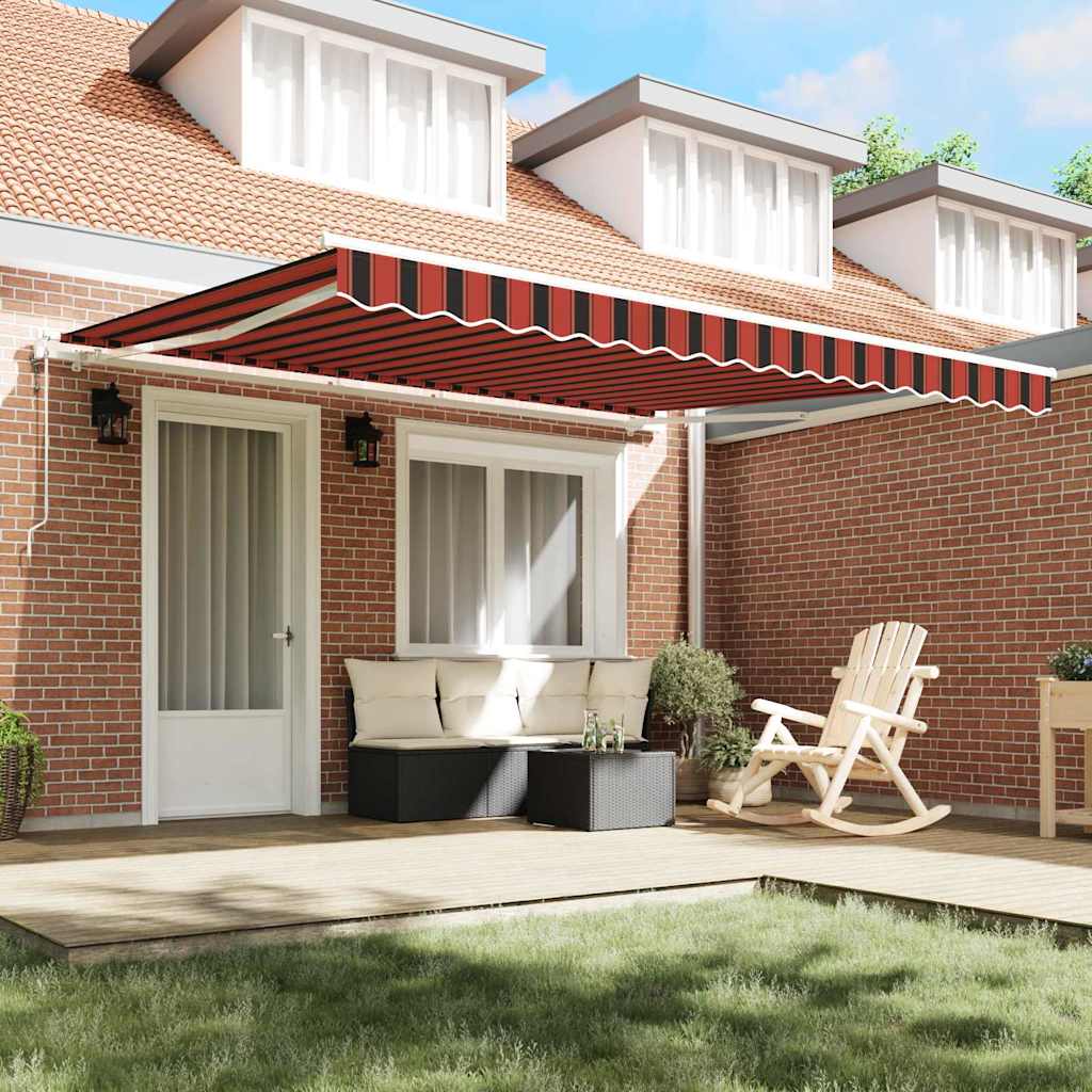 Tenda Retrattile Arancione e Marrone 400 × 300 cm | homemem39
