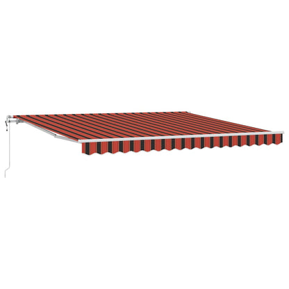 Tenda Retrattile Arancione e Marrone 400 × 300 cm