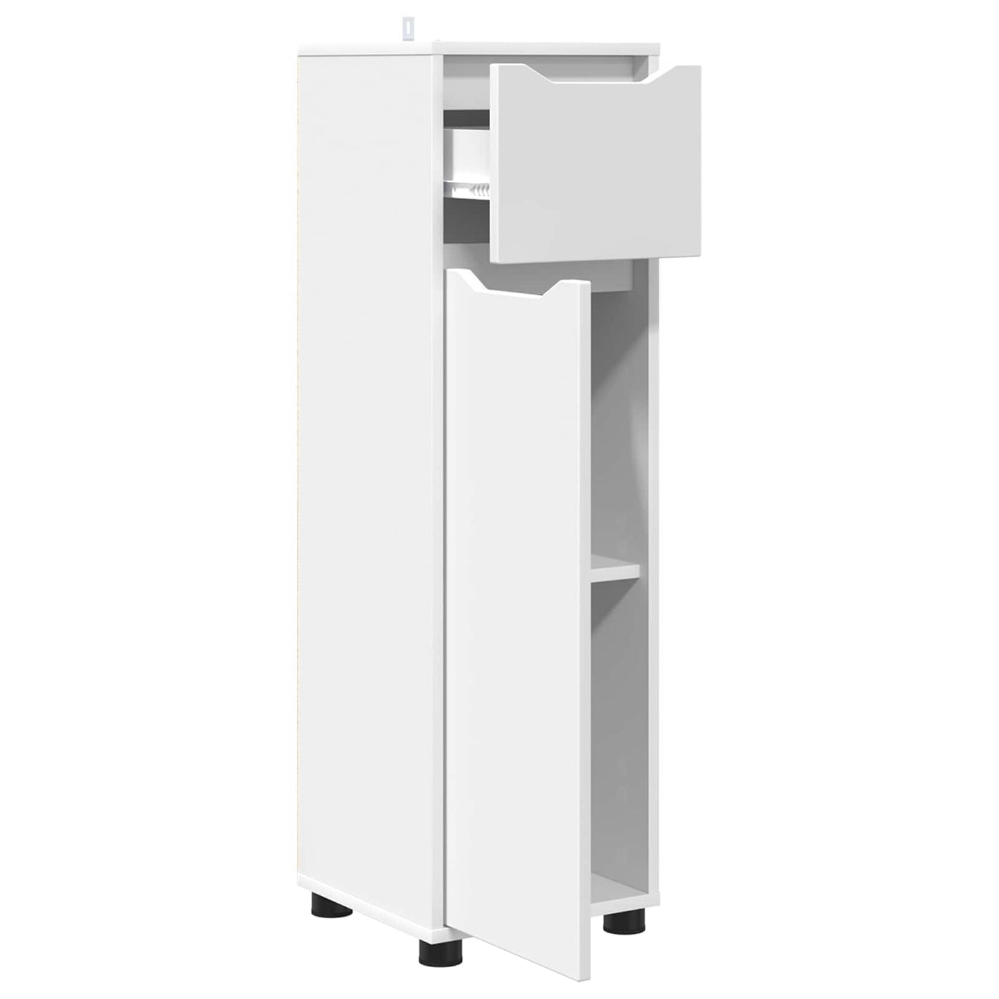 Mobile da Bagno Bianco 30,5 x 30 x 101 cm Legno ingegnerizzato