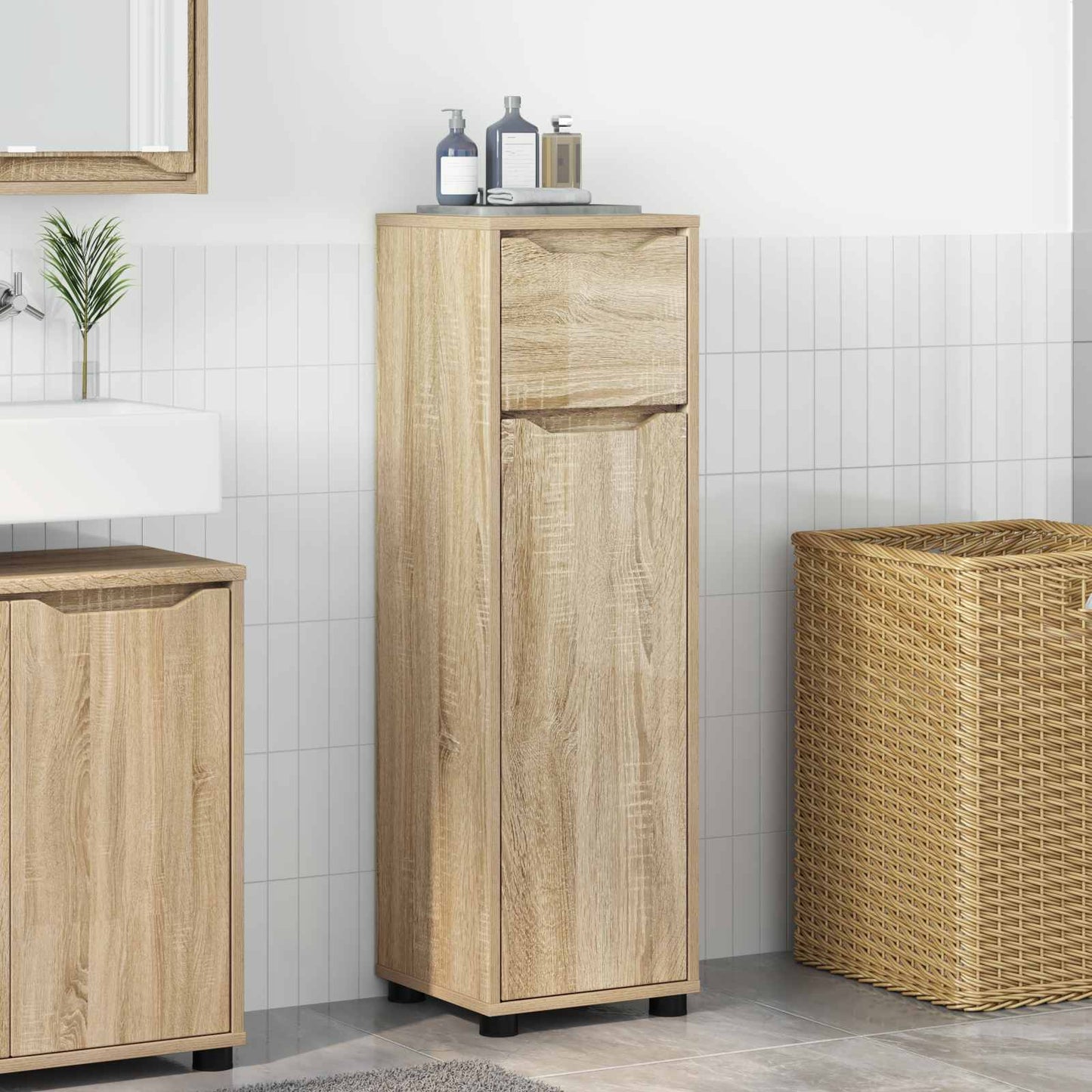 Mobile da Bagno Rovere Sonoma 30,5 x 30 x 101 cm