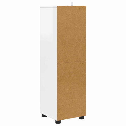 Mobile da Bagno con cassetto Bianco Lucido 30,5 x 30 x 101 cm | homemem39