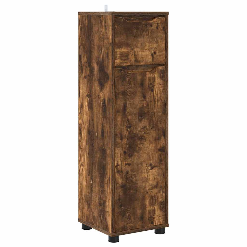Mobile da Bagno con cassetto Rovere fumé 30,5 x 30 x 101 cm