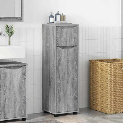 Mobile da Bagno con cassetto Grigio Sonoma 30,5 x 30 x 101 cm | homemem39