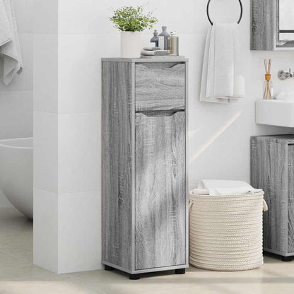 Mobile da Bagno con cassetto Grigio Sonoma 30,5 x 30 x 101 cm | homemem39