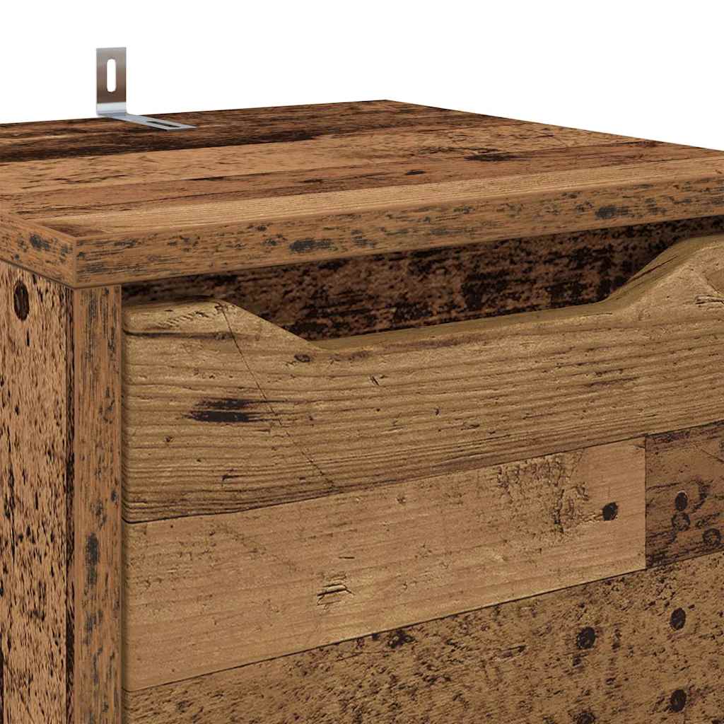 Mobile da Bagno con cassetto Legno vecchio 30,5 x 30 x 101 cm