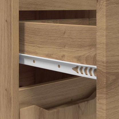 Mobile da Bagno con porta Rovere artigianale 30,5 x 30 x 101 cm | homemem39