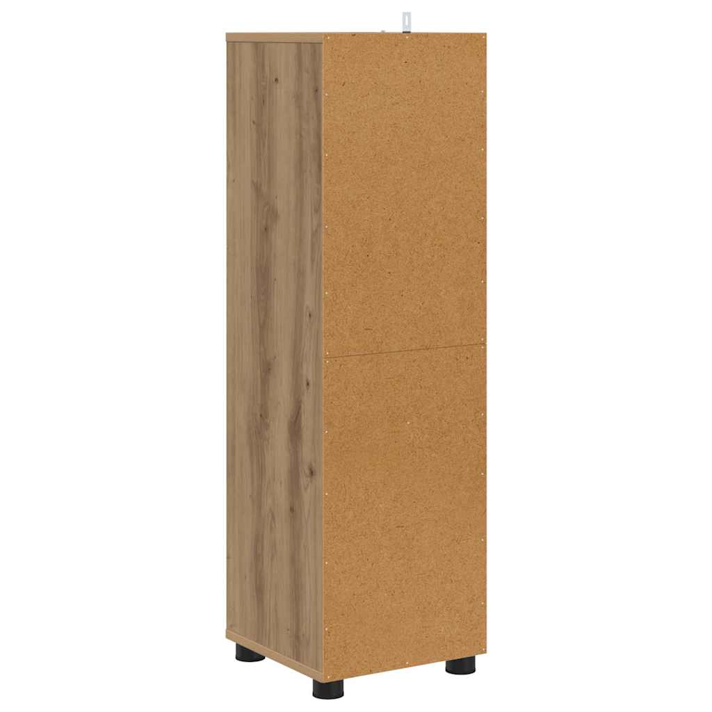 Mobile da Bagno con porta Rovere artigianale 30,5 x 30 x 101 cm | homemem39