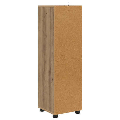 Mobile da Bagno con porta Rovere artigianale 30,5 x 30 x 101 cm | homemem39