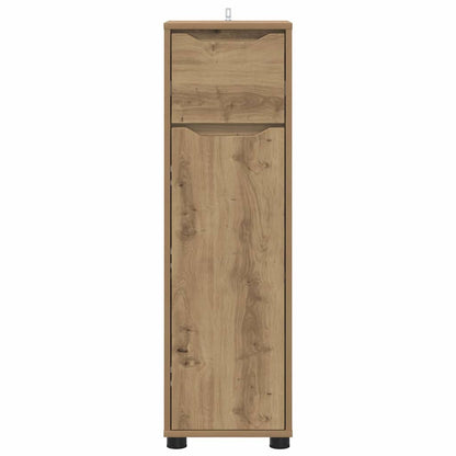 Mobile da Bagno con porta Rovere artigianale 30,5 x 30 x 101 cm | homemem39
