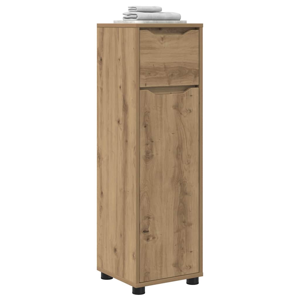 Mobile da Bagno con porta Rovere artigianale 30,5 x 30 x 101 cm | homemem39