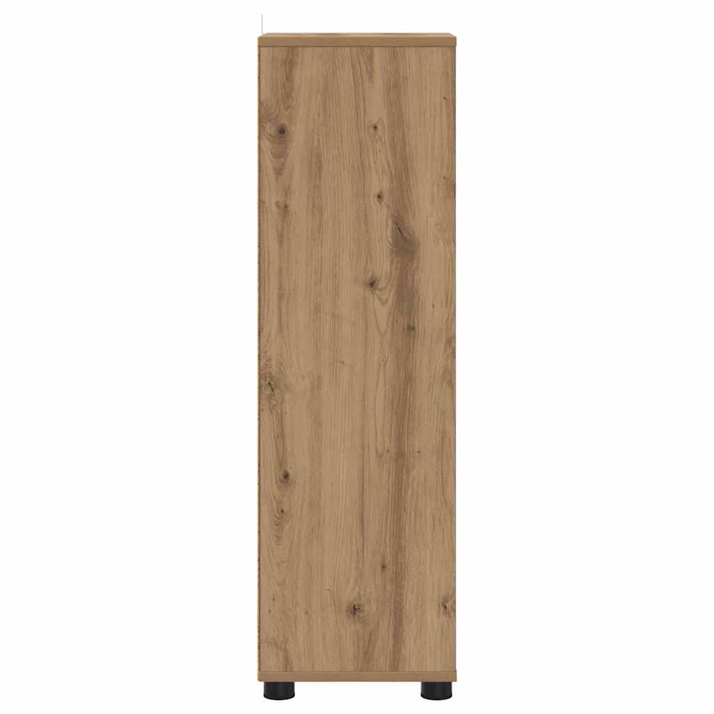 Mobile da Bagno con porta Rovere artigianale 30,5 x 30 x 101 cm | homemem39
