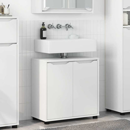 Mobile per lavabo da bagno con porta Bianco 60 x 30 x 60 cm