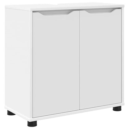 Mobile per lavabo da bagno con porta Bianco 60 x 30 x 60 cm