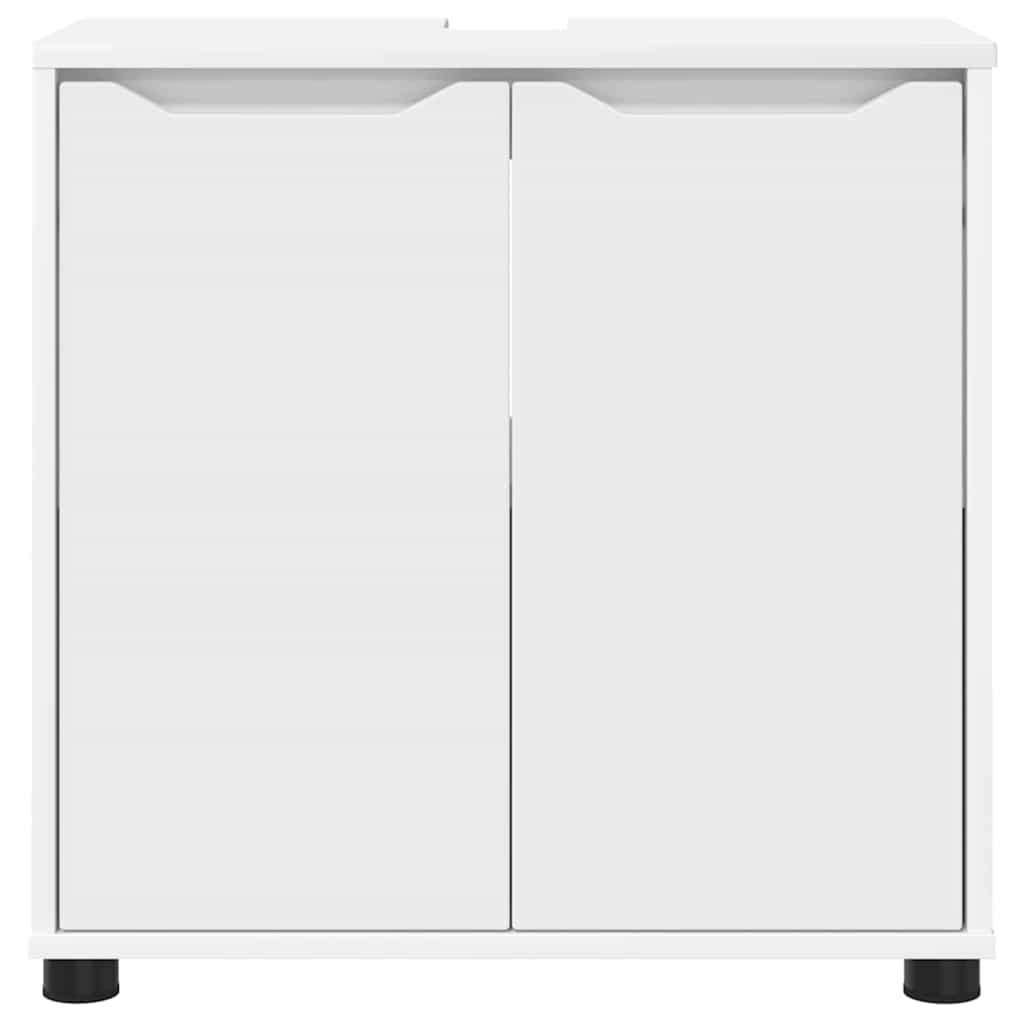 Mobile per lavabo da bagno con porta Bianco 60 x 30 x 60 cm
