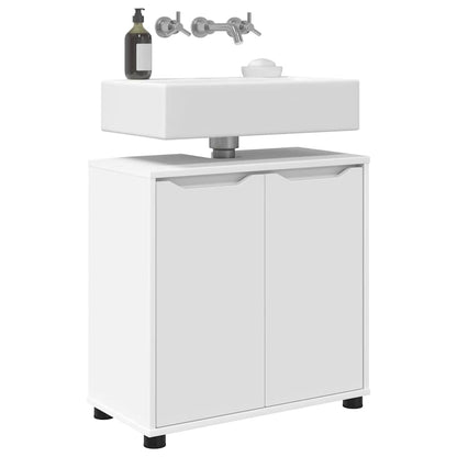 Mobile per lavabo da bagno con porta Bianco 60 x 30 x 60 cm