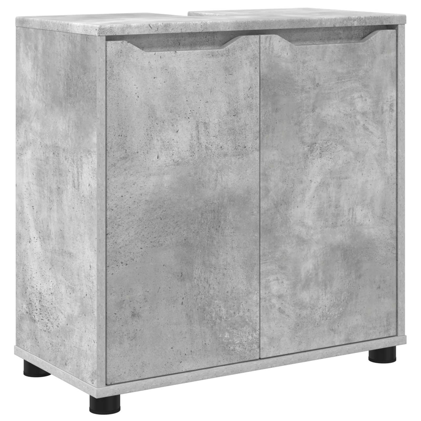 Mobile per lavabo da bagno Grigio cemento 60 x 30 x 60 cm