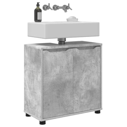 Mobile per lavabo da bagno Grigio cemento 60 x 30 x 60 cm | homemem39