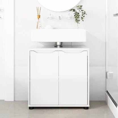 Mobile per lavabo da bagno Bianco Lucido 60 x 30 x 60 cm | homemem39