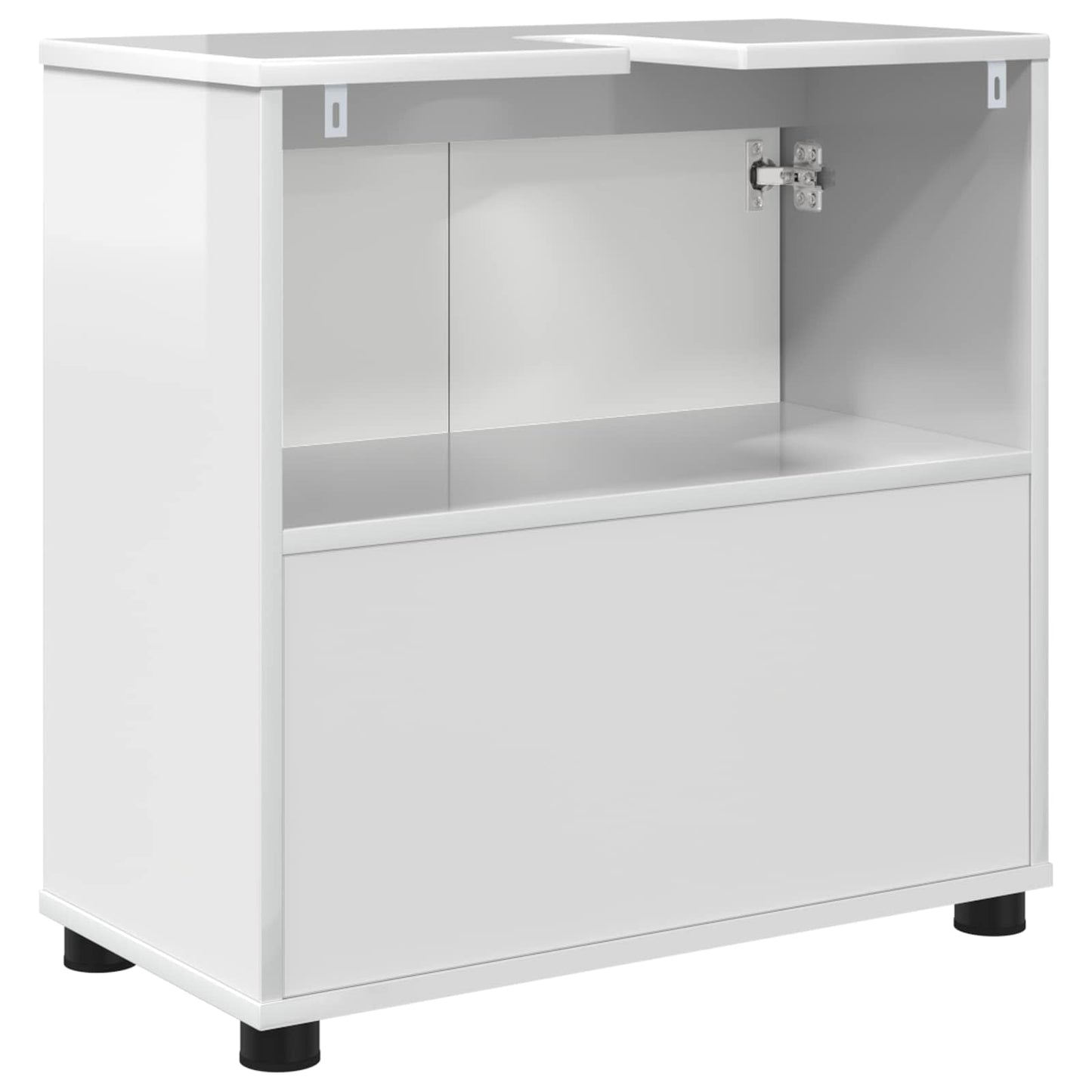 Mobile per lavabo da bagno Bianco Lucido 60 x 30 x 60 cm