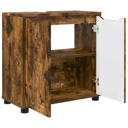 Mobile per lavabo da bagno Rovere fumé 60 x 30 x 60 cm