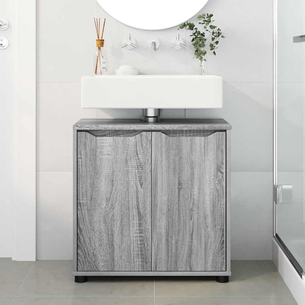 Mobile per lavabo da bagno Grigio Sonoma 60 x 30 x 60 cm | homemem39