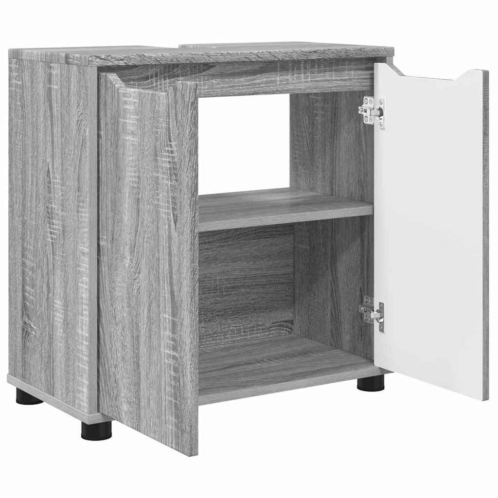 Mobile per lavabo da bagno Grigio Sonoma 60 x 30 x 60 cm | homemem39