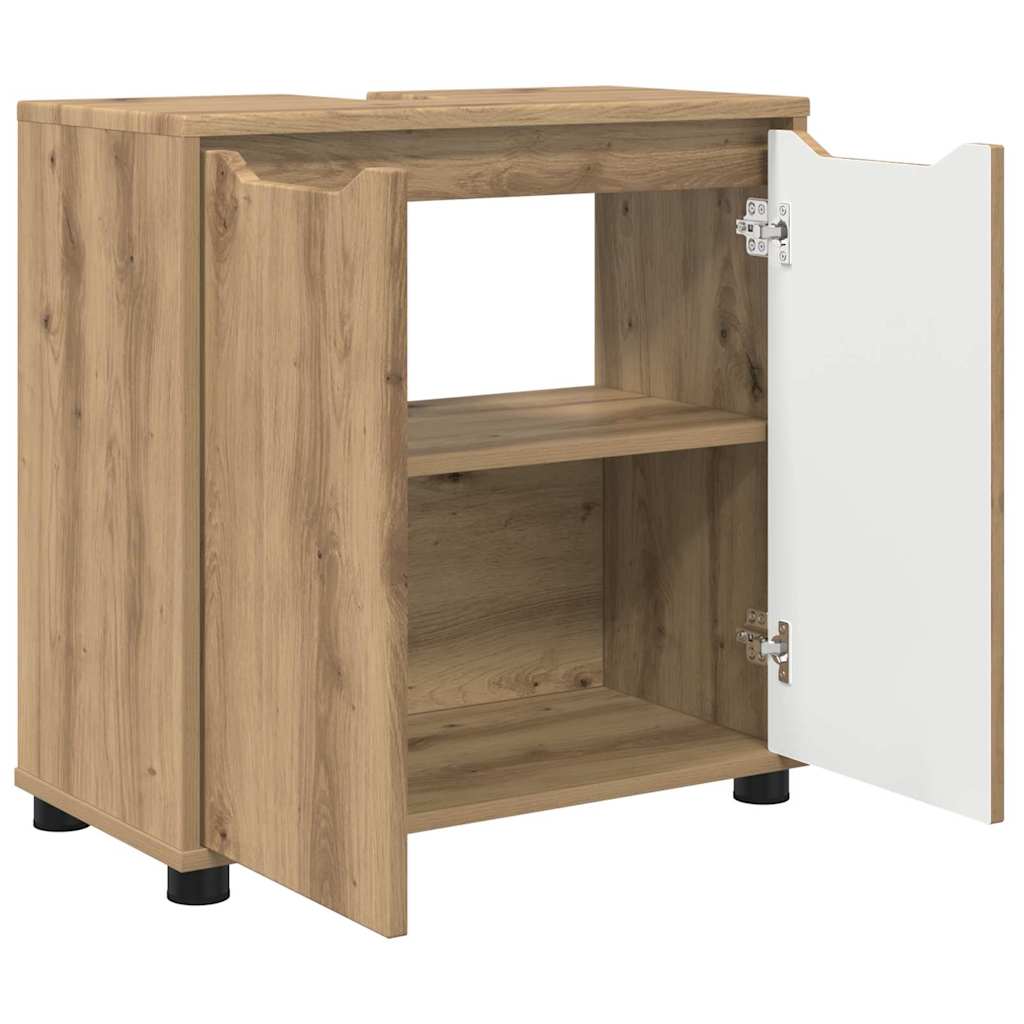 Mobile per lavabo da bagno Rovere artigianale 60 x 30 x 60 cm | homemem39