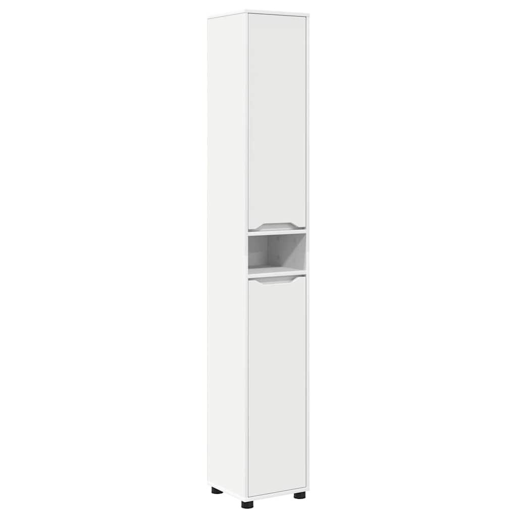 Mobile da Bagno Bianco 30,5 x 30 x 195 cm Legno multistrato | homemem39