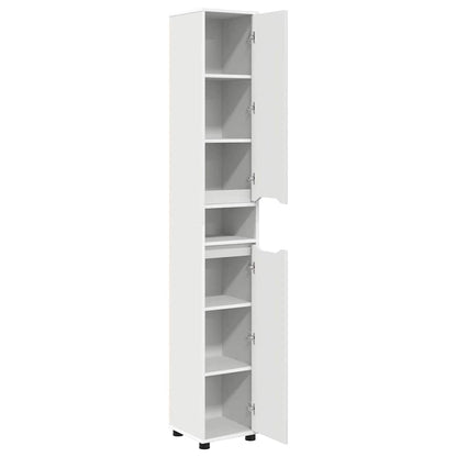 Mobile da Bagno Bianco 30,5 x 30 x 195 cm Legno multistrato | homemem39
