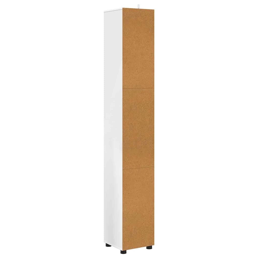 Mobile da Bagno Bianco 30,5 x 30 x 195 cm Legno multistrato | homemem39