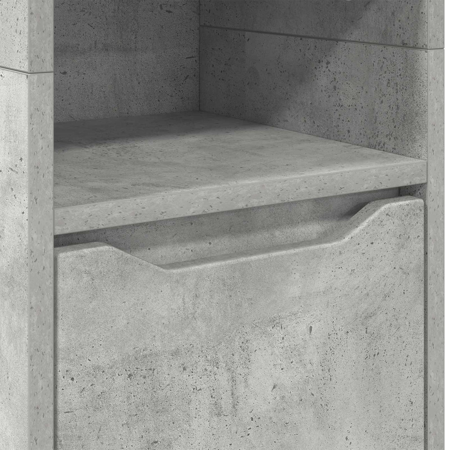Mobile da Bagno Grigio cemento 30,5 x 30 x 195 cm