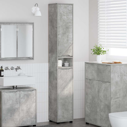 Mobile da Bagno Grigio cemento 30,5 x 30 x 195 cm