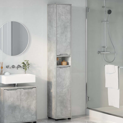 Mobile da Bagno Grigio cemento 30,5 x 30 x 195 cm