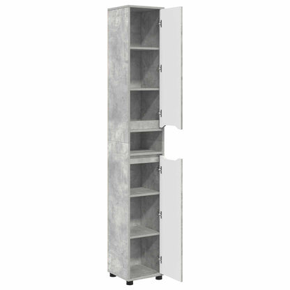 Mobile da Bagno Grigio cemento 30,5 x 30 x 195 cm